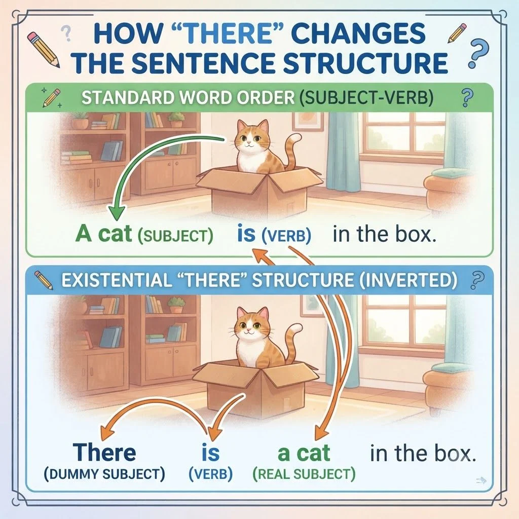 How There Changes The Sentence Structure