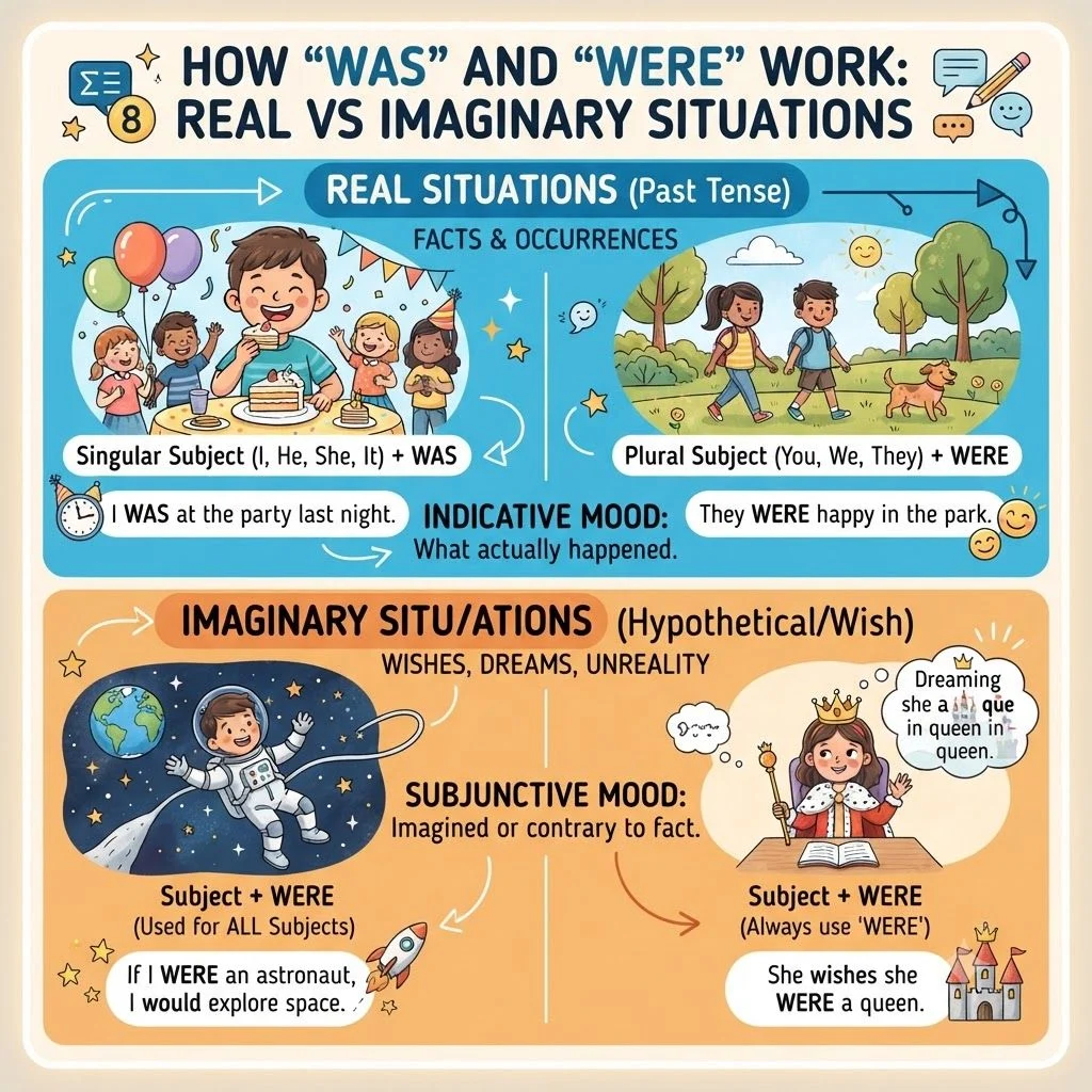 How Was And Were Work In Real Vs Imaginary Situations