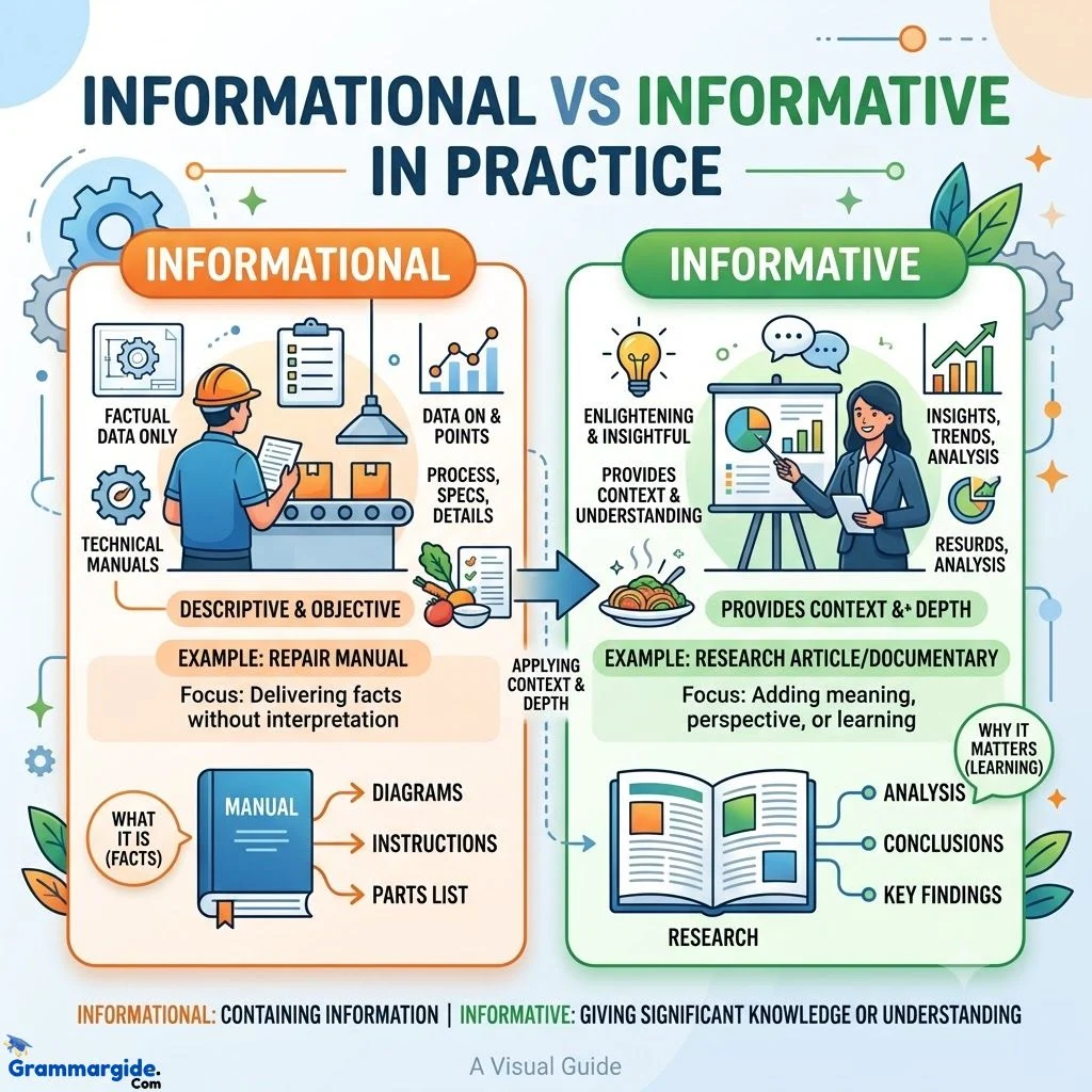 Informational Vs Informative In Practice