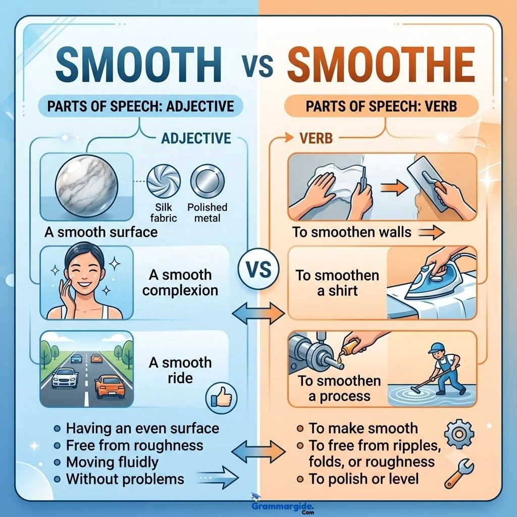 Parts Of Speech Adjective Vs Verb