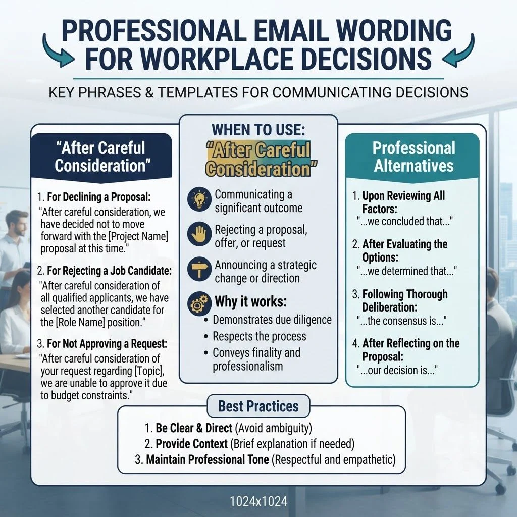 Professional Email Wording For Workplace Decisions