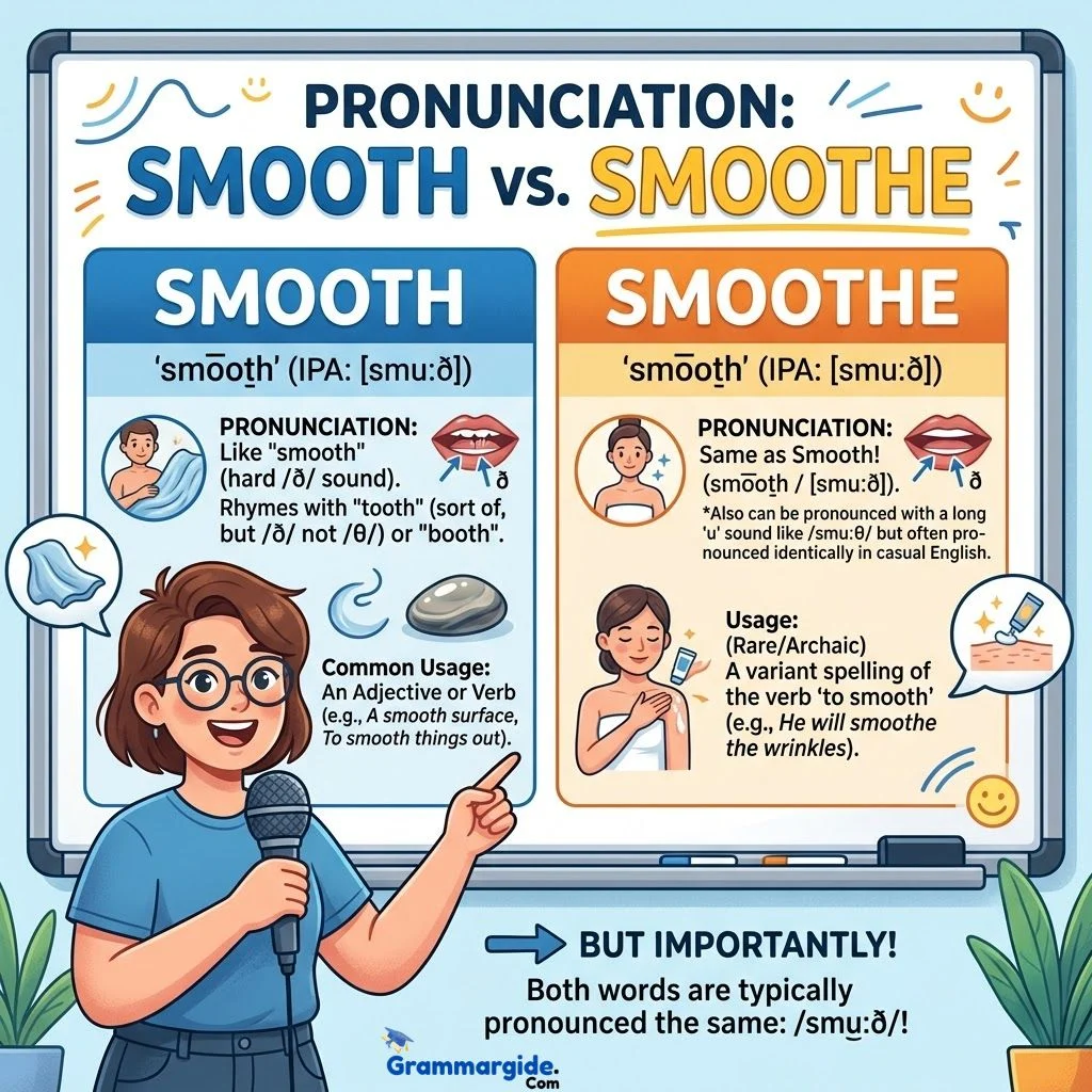 Pronunciation Of Smooth Vs Smoothe