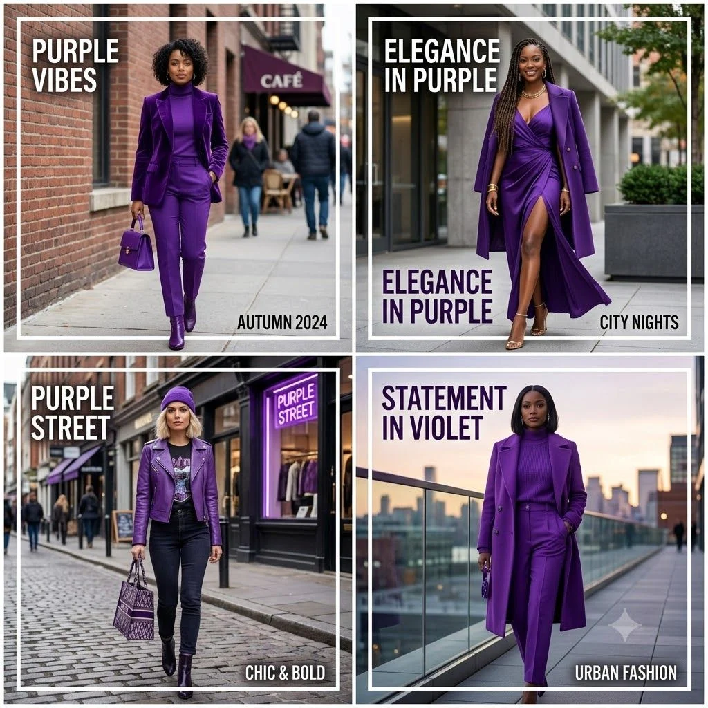 Purple As A Fashion Statement