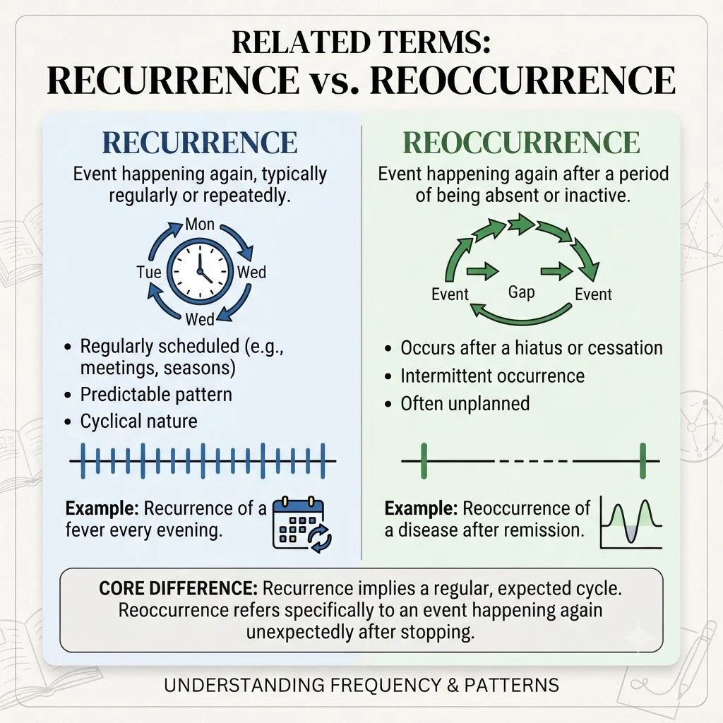 Related Terms Recurrence Vs Reoccurrence