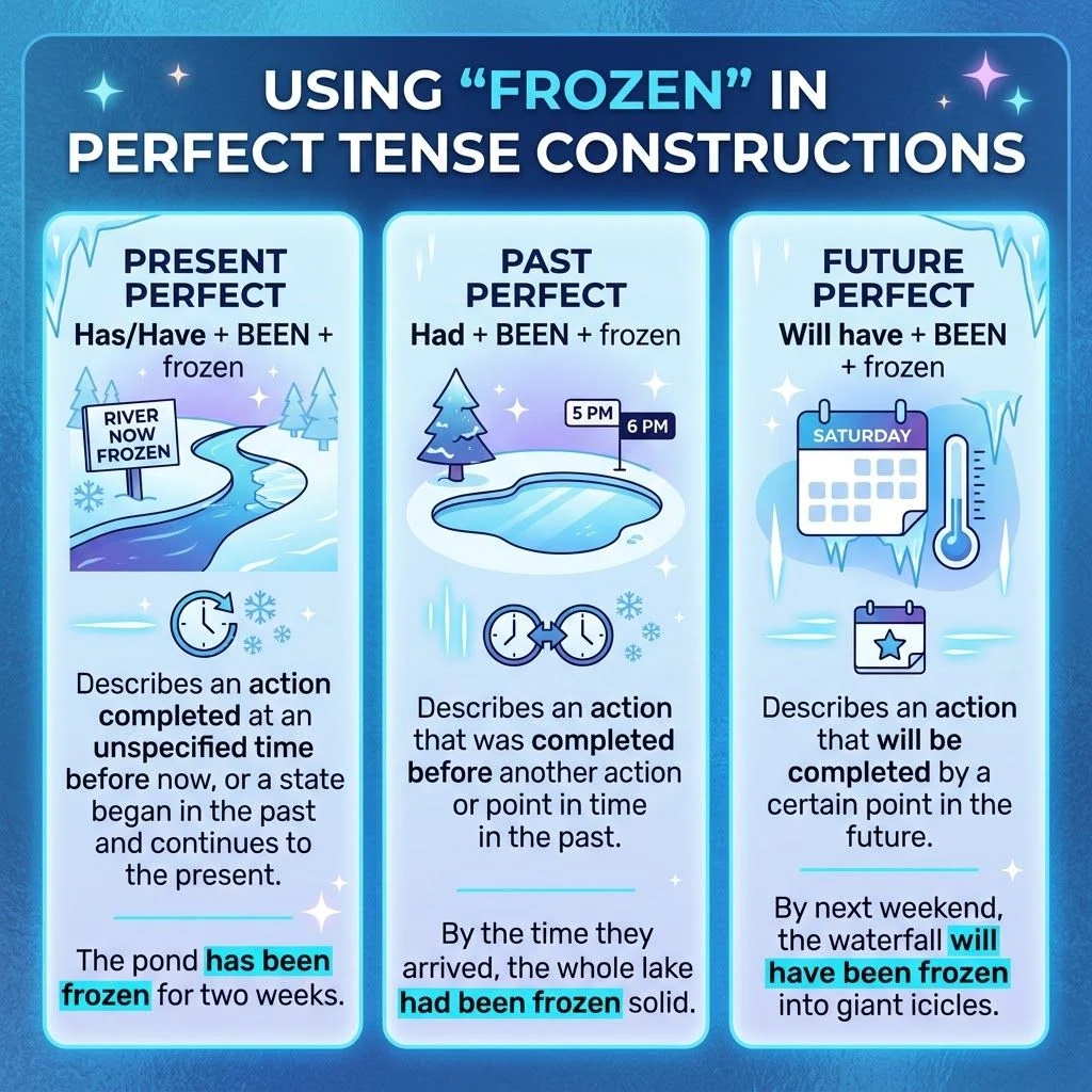 Using Frozen In Perfect Tense Constructions