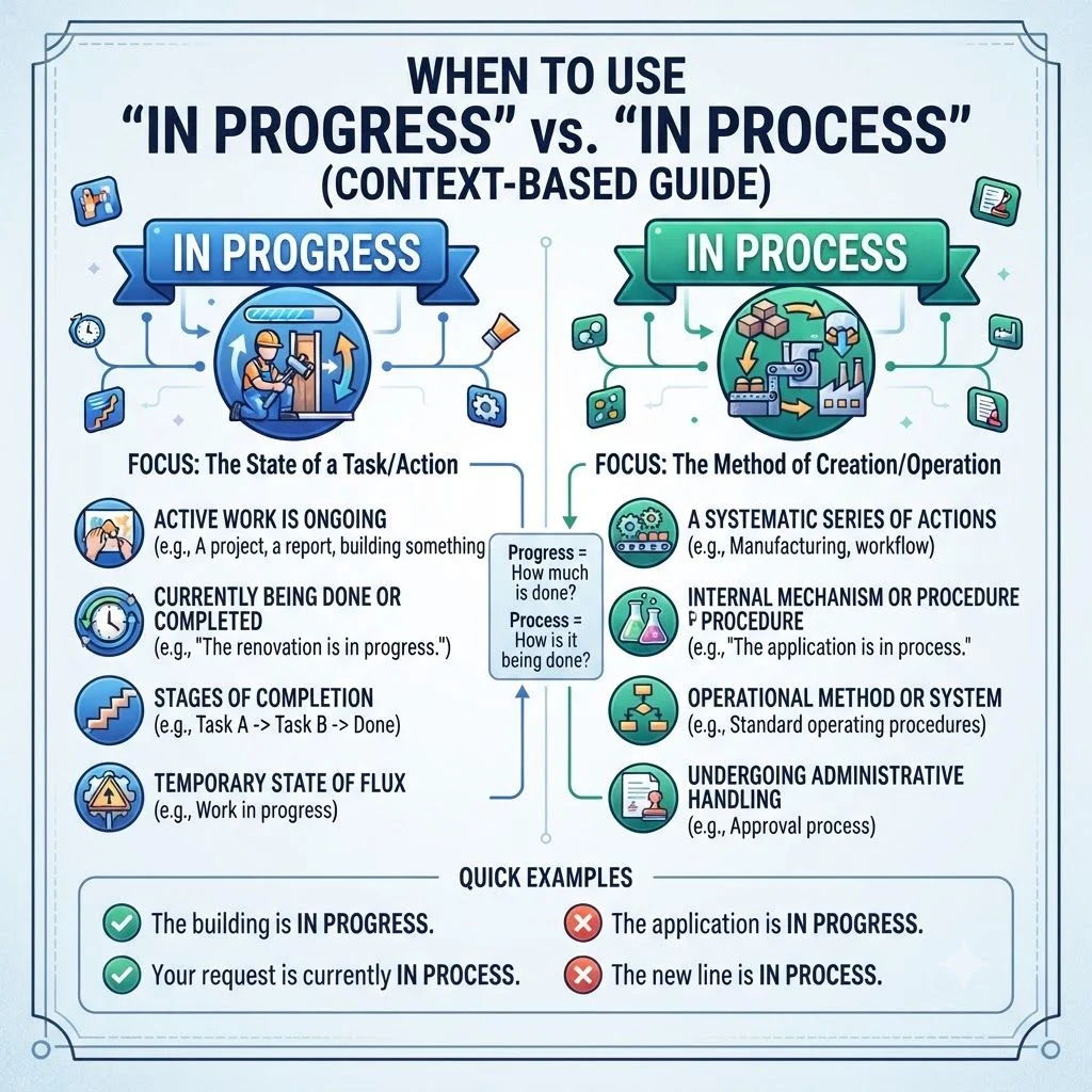 When To Use In Progress Vs In Process