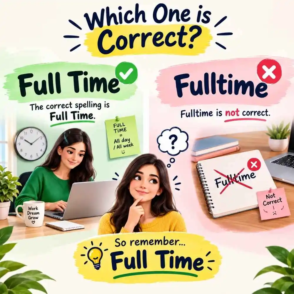 Full Time Or Fulltime In Everyday Examples