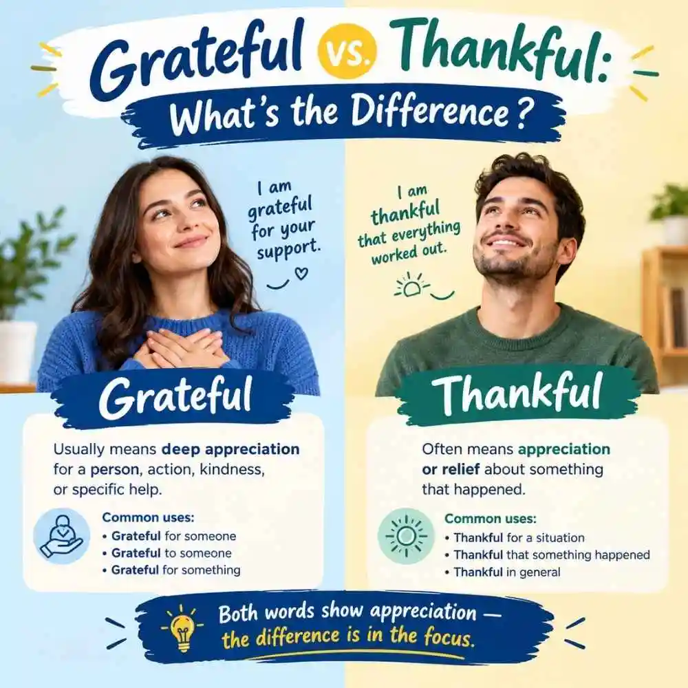 Grateful Vs Thankful