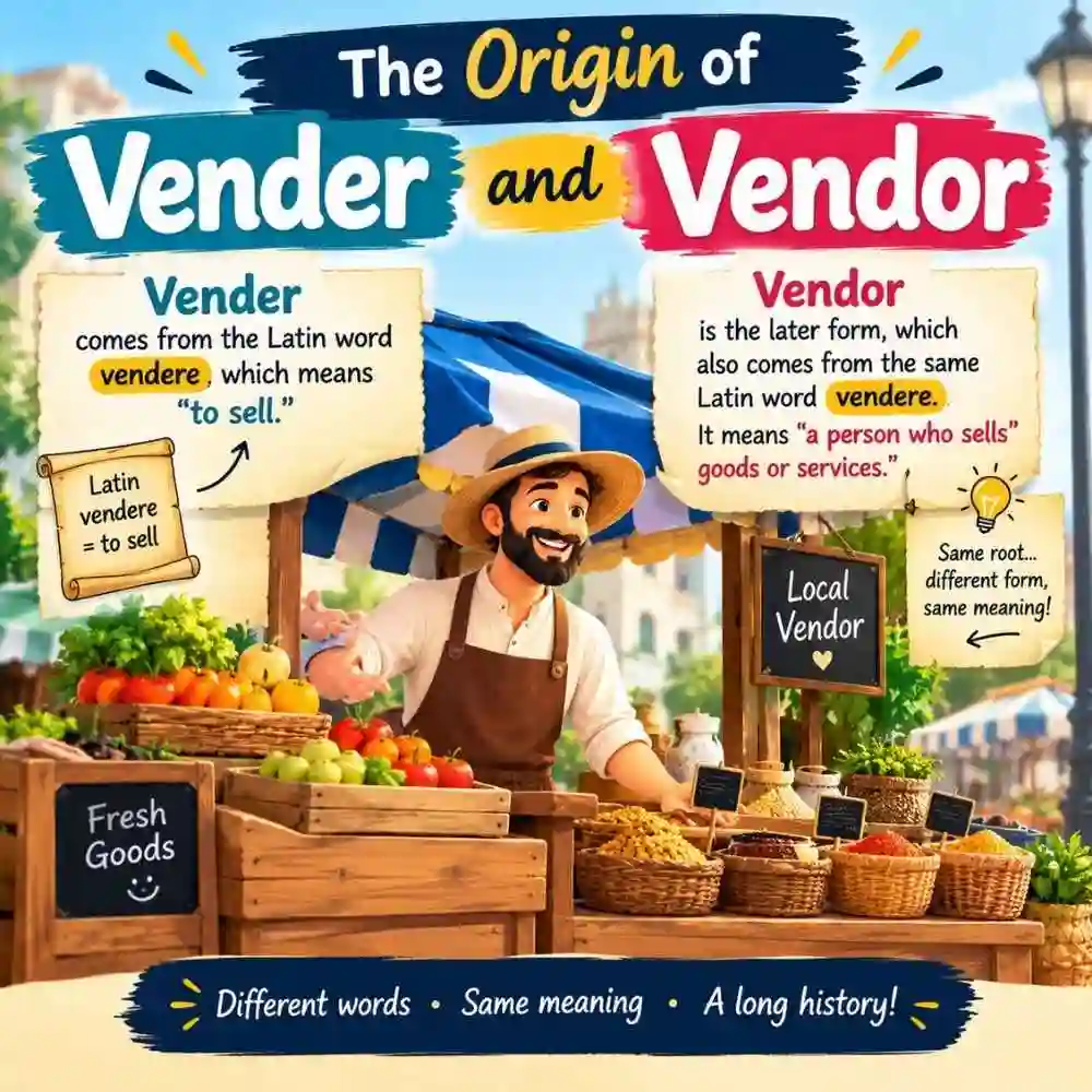 The Origin Of Vender And Vendor
