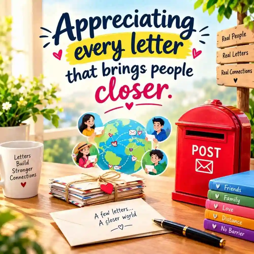 Appreciating Every Letter That Brings People Closer