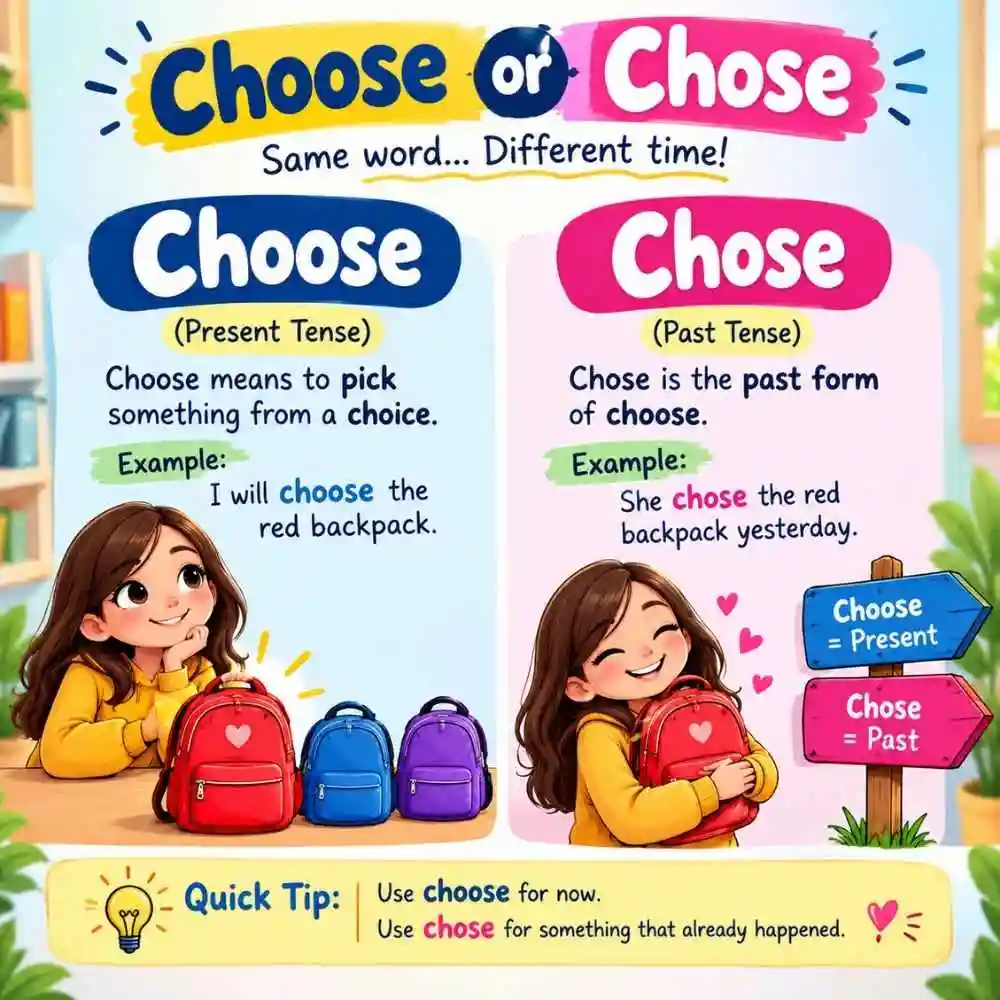 Choose Or Chose Quick Answer