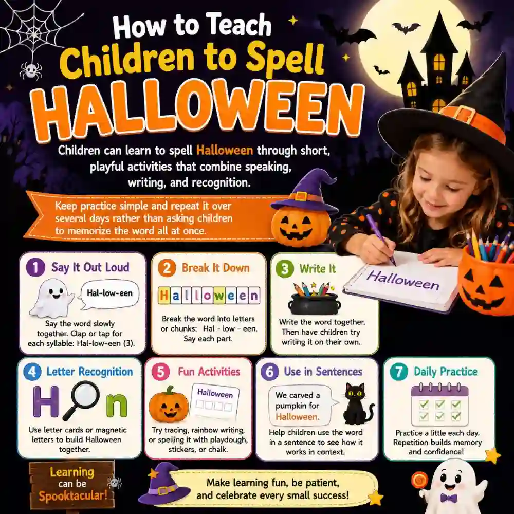 How To Teach Children To Spell Halloween
