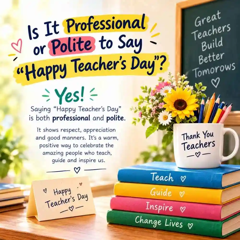 Professional Or Polite To Say Happy Teachers Day