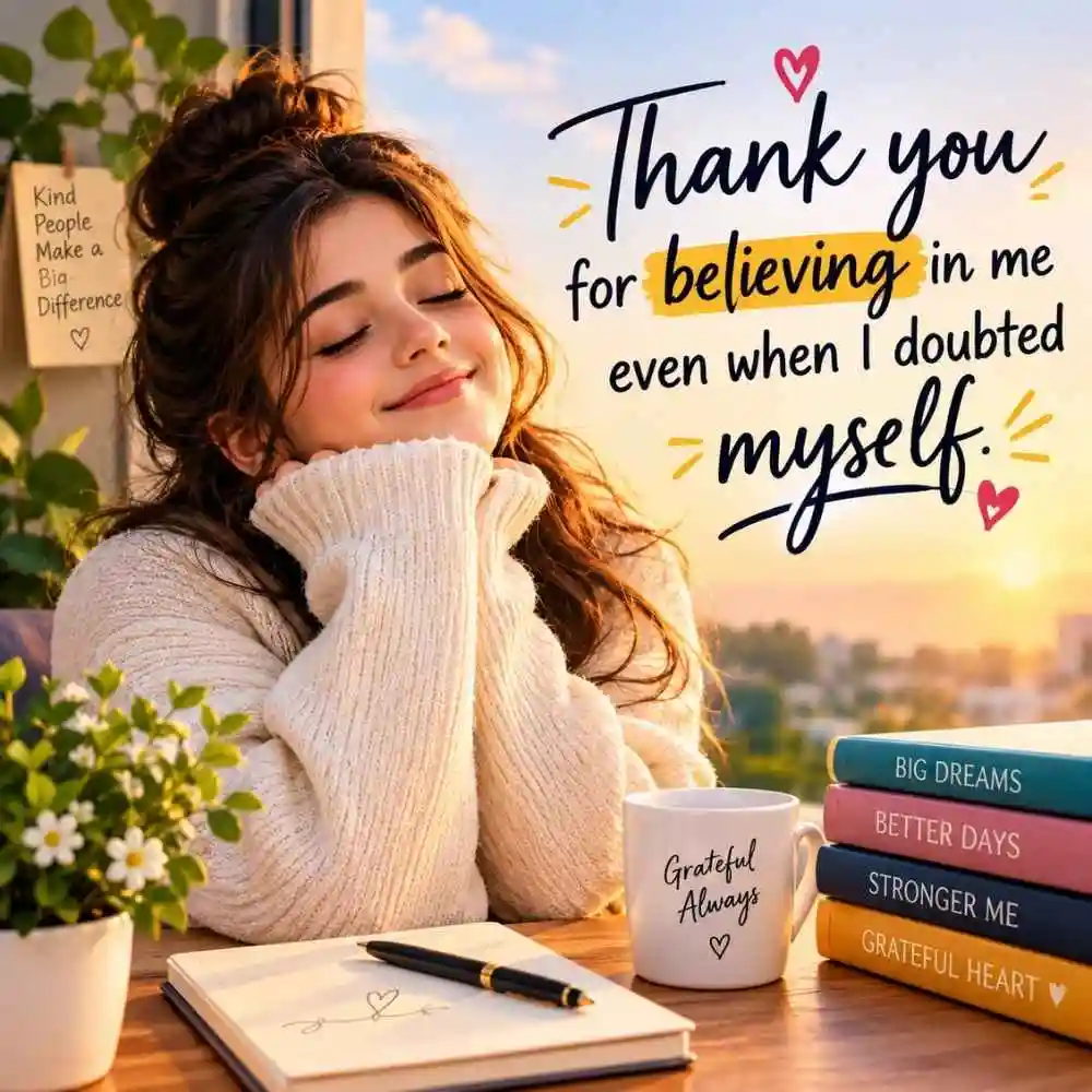 Thank You For Believing In Me Even When I Doubted Myself