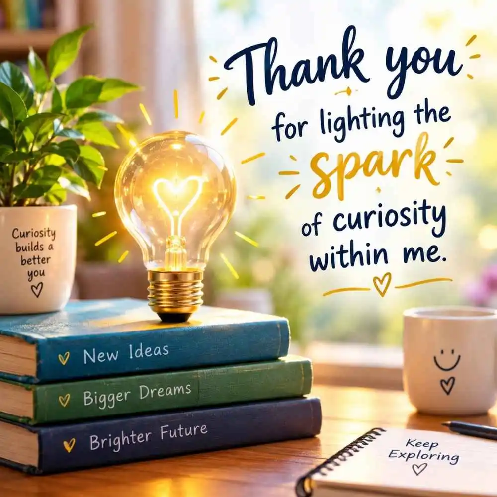 Thank You For Lighting The Spark Of Curiosity Within Me