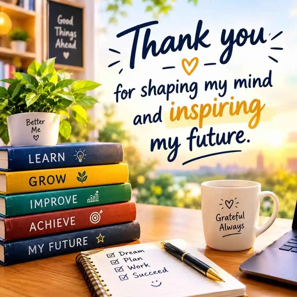 Thank You For Shaping My Mind And Inspiring My Future