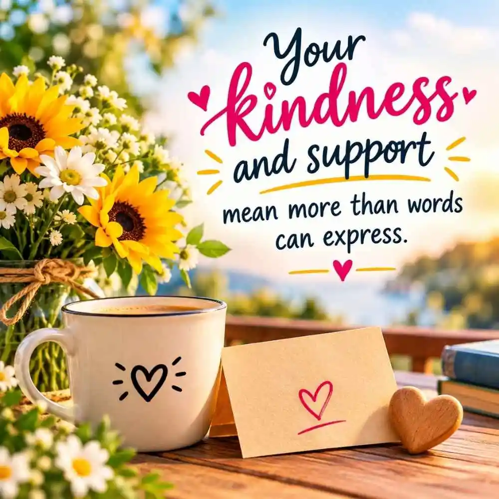 Your Kindness And Support Mean More Than Words Can Express